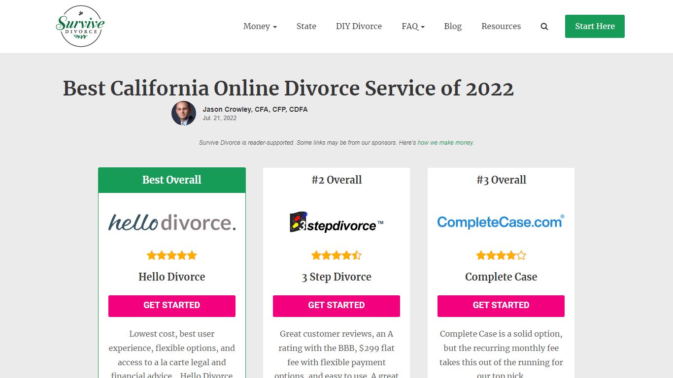 Best California Online Divorce Service of 2022